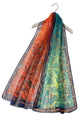 Two Tone Tree Print Chiffon Scarf
