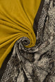 Snakeskin Stripe Soft Wool Tassel Scarf
