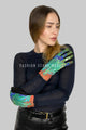 Van Gogh Irises Print Suede Touchscreen Gloves