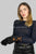 Star Print Suede Touchscreen Gloves