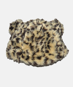 Leopard Print Faux Fur Hat - Fashion Scarf World