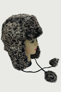 Cheetah Print Trapper Hat