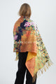 Klimt 'Portrait Of Adele' Print Wool Tassel Scarf