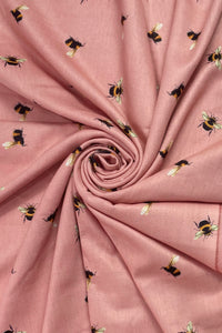 Bumble Bee Print Tassel Scarf