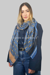 Chain Link Fashion Print Scarf