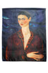 Frida Kahlo Self Portrait In A Velvet Dress Painting Print Art Silk Scarf 3765