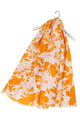 Fallen Leaves Silhouette Frayed Scarf - Fashion Scarf World