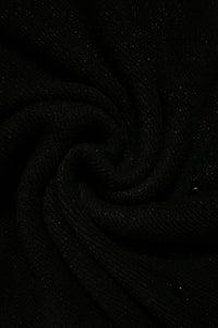 Metallic Thread & Pearl Knitted Tassel Poncho - Fashion Scarf World