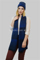Metallic Thread Knitted Hat & Scarf Set - Fashion Scarf World