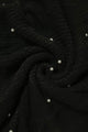 Arrow Knit & Pearl Tassel Poncho - Fashion Scarf World