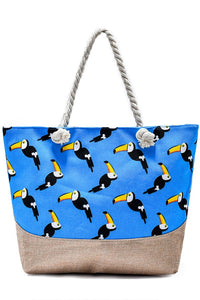 Toucan Print Beach Bag - Fashion Scarf World