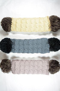 Pom Pom Knitted Headbands - Fashion Scarf World