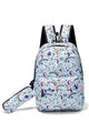 Rainbow & Unicorn Backpack With Pencil Case - Fashion Scarf World
