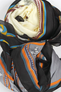 Horse Print Silk Scarf - Fashion Scarf World