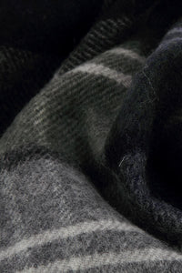 Men Tartan Print Pure Wool Tassel Scarf - Fashion Scarf World