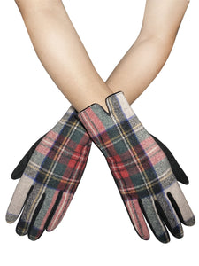 Traditional Tartan Touchscreen Gloves