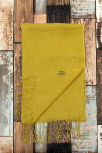 Versatile Classic Plain Tassel Linen Scarf - Fashion Scarf World