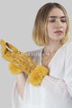 Faux Fur Trim & Snakeskin Print Touch - Fashion Scarf World