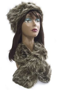 Faux Fur Scarf & Hat Set - Fashion Scarf World