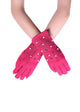 Pearl and Diamante Touchscreen Gloves - Fashion Scarf World