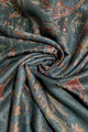 Paisley Metallic Thread Pashmina Scarf