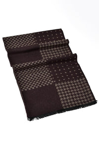 Hounds-tooth Multi Check Frayed Unisex Scarf - Fashion Scarf World
