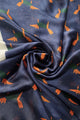 Fox Character Print Silk Scarf - Fashion Scarf World