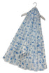 Amsterdam Dutch Kissing Dolls Print Scarf with Frayed Edge