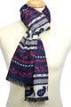 Reversible Paisley Print Frayed Silk Men's Scarf - Fashion Scarf World