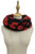 Faux Fur Shearling Flower Print Snood