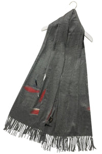 Delicate Flower Wool Tassel Scarf - Fashion Scarf World
