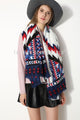 Bold Zigzag Print Blanket Wrap - Fashion Scarf World