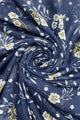 Boho Scattered Daisy Floral Print Tassel Scarf