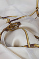 Elegant Tassel & Buckle Print Silk Scarf - Fashion Scarf World