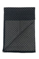 Mens Unisex Repeat Diamond Print Scarf with Frayed Edge