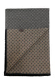 Mens Unisex Repeat Diamond Print Scarf with Frayed Edge