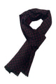 Mens Unisex Repeat Diamond Print Scarf with Frayed Edge