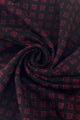 Mens Unisex Repeat Diamond Print Scarf with Frayed Edge