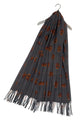 Scottish Highland Buffalo Tassel Scarf