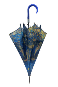 Van Gogh Starry Night Over The Rhone Print Umbrella (Long)