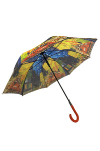 Van Gogh Terrace At Night Print Umbrella (Long)