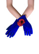 3D Poppy Flower Touchscreen Gloves - Fashion Scarf World