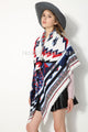 Bold Zigzag Print Blanket Wrap - Fashion Scarf World