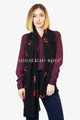 Robin Bird Foiled Print Scarf - Fashion Scarf World
