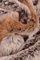 Herringbone Cut Faux Fur Snood - Fashion Scarf World