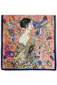 Klimt Impressionist Lady with Fan Print Silk Scarf
