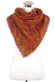 Elongated Paisley Print Blanket Wrap - Fashion Scarf World