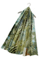 Painted Farmhouse Scene Print Silk Scarf - Fashion Scarf World
