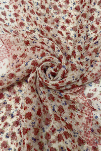 Ditsy Floral Print Chiffon Scarf