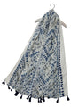 Shibori Tie Dye Inspired Tassel Scarf